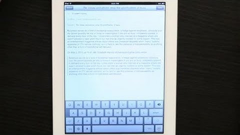 How to Paste Text in Email on an iPad : Tech Yeah!