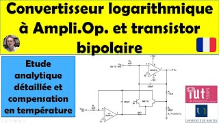 Convertisseur logarithmique à Ampli.Op. et transistor bipolaire screenshot 2