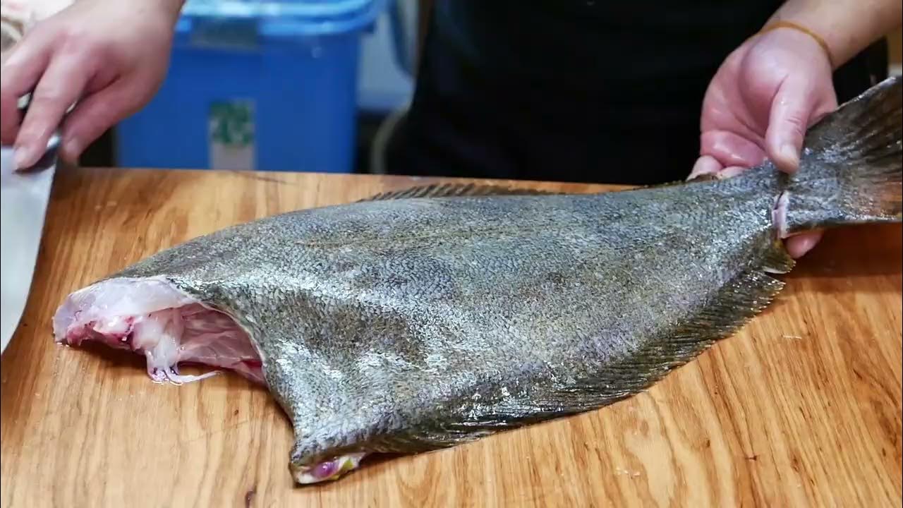 HALIBUT SASHIMI Flounder Okinawa Seafood Japan Japanese Street Food