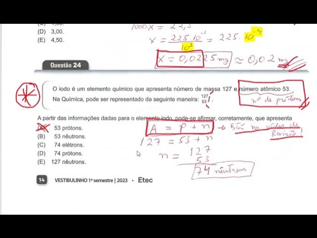 Vestibulinho Etec – 1º Semestre 2023