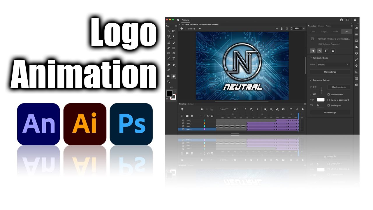 Logo Animation using Adobe Animate CC - YouTube