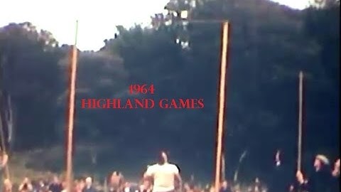 1964 Scottish highland games: THE HEAVY EVENTS.
