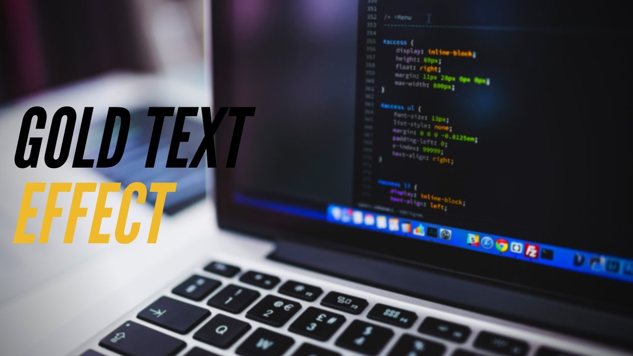 How to create a Gold Text Effect using only HTML & CSS | MauriceCodes ...