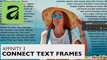 AFFINITY 3 CONNECT Text Frames | How To Canva