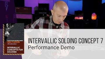 🎸 Intervallic Soloing Concept 7 - Performance Demo - Guitar Lessons - Massimo Varini