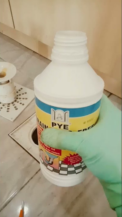 Anticlog saluran sinki tersumbat | Safely using chemical - How it's work #shorts #DIY #Home #terkini