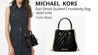 MICHAEL KORS Suri Small Quilted Crossbody bag (Unboxing) - YouTube