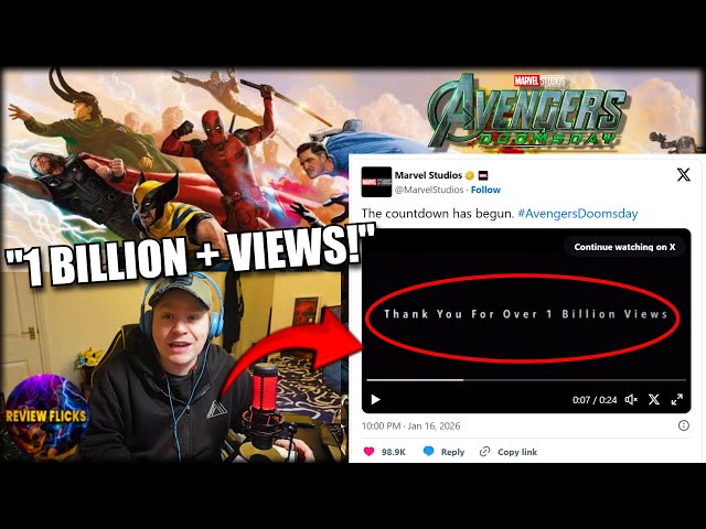 Avengers: Doomsday TEASERS Hits 1 BILLION Views – Marvel Thanks Fans