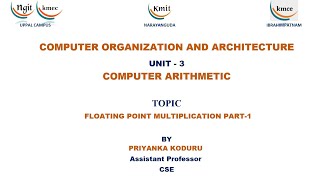 UNIT - 3_FLOATING POINT MULTIPLICATION PART-1