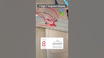 1-Digit 7-Segment Display with Arduino 🔢 | Easy LED Counter #shorts #music #ai