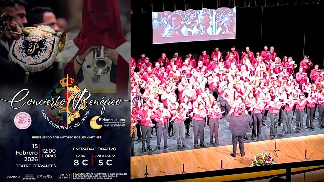 CONCIERTO DE ARANJUEZ  -  BANDA CABECERA RESCATE (CONCIERTO BENÉFICO).  LINARES 2026.