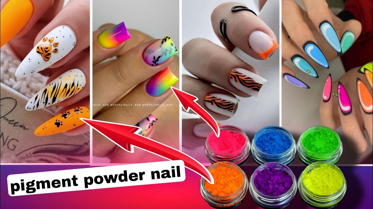 Nail pigment powder tutorial step by step | Easy nail pigment powder tutorial for beginners