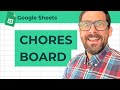 Create a Household Chores Board in Google Sheets