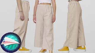 Linen Summer Pants | Sewing With No Pattern | Easy Sewing for Beginners