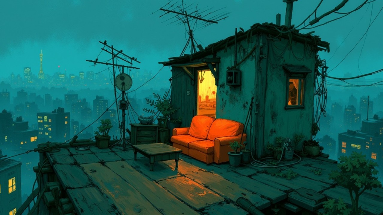 Tokyo Rooftop at 2AM - Japanese Lofi Hip Hop for Late Night Study, Relax & Chill Beats