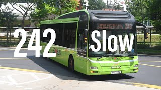 [SMRT] Snail's pace - SG1729M on Service 242 - MAN A22 Euro 5