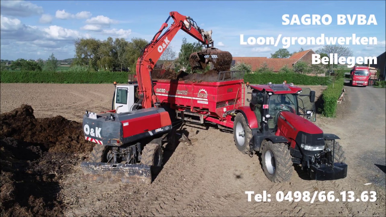 CASE CVX PUMA185 + Deroo// loon/grondwerken SAGRO