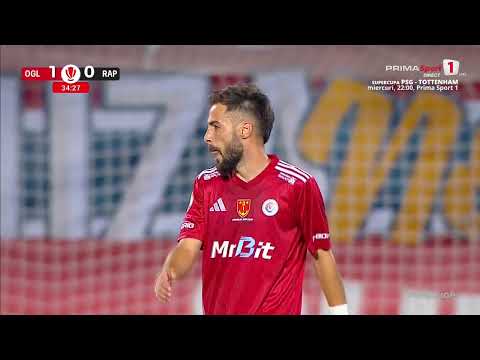 GOOOL! Oțelul - Rapid 1-0. Ciobanu finalizează un atac pozițional perfect lucrat
