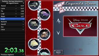 Cars: Radiator Springs Adventures: All Legend Races in 4:01.94 screenshot 1