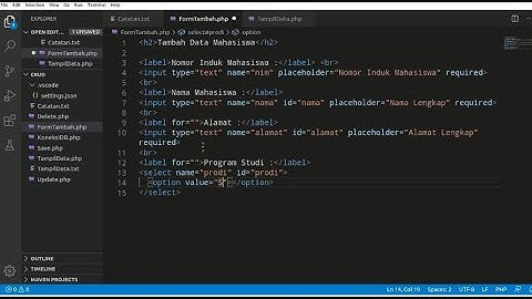 Program Simpan, Edit, Delete, Tampil Dengan PHP dan MySQL