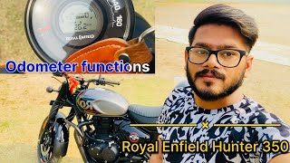 Royal Enfield Hunter 350 | Odometer Functions & How to operate Trip A, Trip B & Trip F