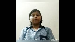 Students of class 8 presenting Morning Assembly virtually