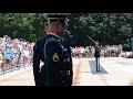 Changing of the guard at the tomb of the unknowns