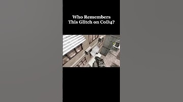 Who Remembers This CoD4 Glitch?