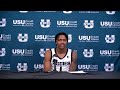 Elijah Perryman Postgame Press Conference - Utah State 96, San Jose State 78 - 1/3/26