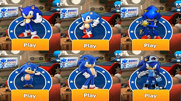 SONIC DASH - SONIC VS CLASSIC SONIC VS METAL SONIC VS BABY SONIC VS TEEN SONIC VS SLUGGER SONIC