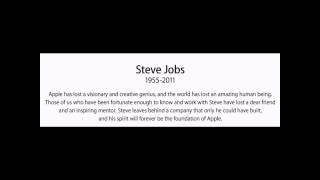 Steve Jobs Tribute - R.I.P