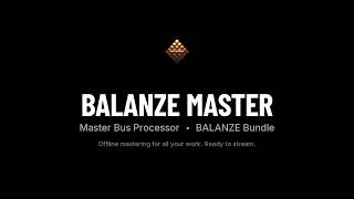 BALANZE Master — Power Mode Demo (−9 LUFS) | Pad Works