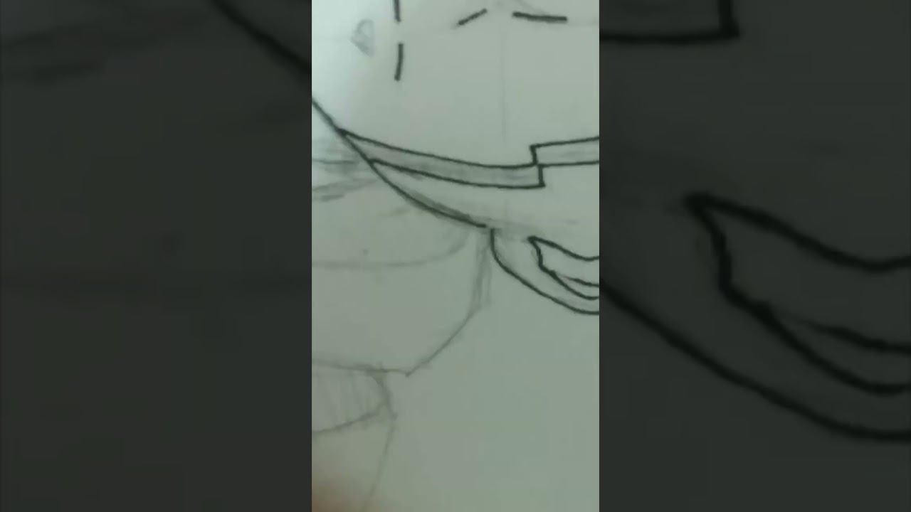 Drawing Mash from mashle magic and musclse 