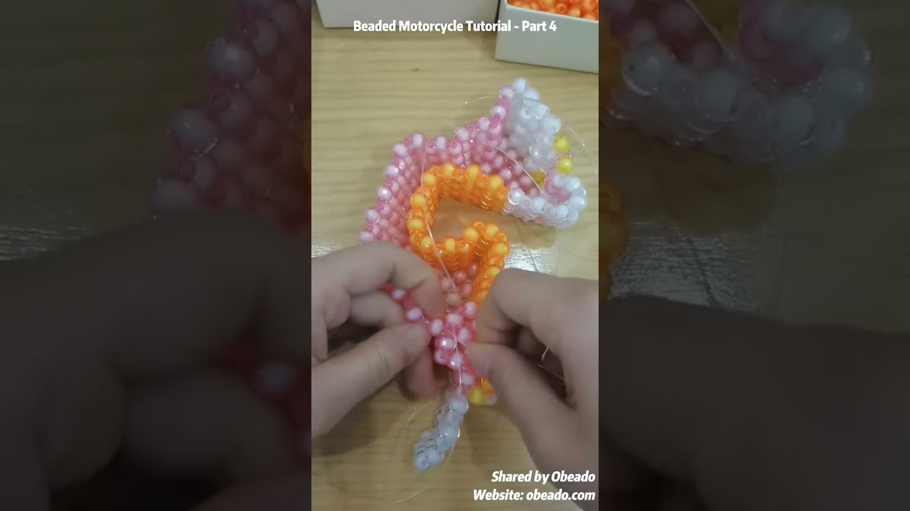 Beaded Motorcycle Tutorial - Part 4 #beadtutorial