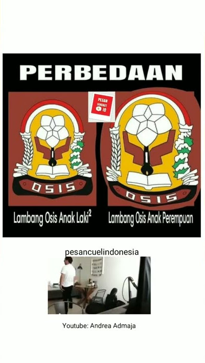 Perbedaan lambang osis cowok dan cewek, ada yang faham? - Meme #shorts