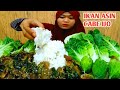 Makan ikan asin sepat cabe ijo lalapan pare mentah