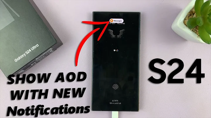 How To Show Always ON Display When You Have New Notifications On Samsung Galaxy S24 / S24 Ultra