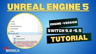 🎮 Unreal Engine 5  -  Switch Engine Version 5.0-5.5 (Tutorial) (2024) #tutorial #unrealengine #tech