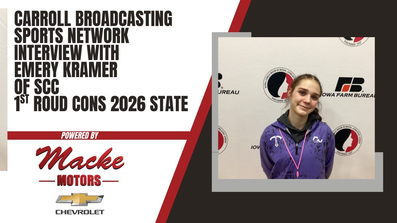 Carroll Broadcasting Sports Network interview with Emery Kramer of SCC after 1st round Cons 2026