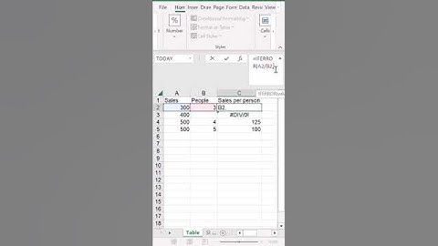 HOW TO REMOVE ERRORS IN EXCEL #DIV/O! #excel #error #tutorial #learning #shorts
