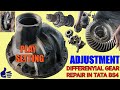 Crown Play Adjust &amp; Fitting Tata Bs4, How to repair Tata 2523 Bs4 Crown, Differential Carrier Assy.