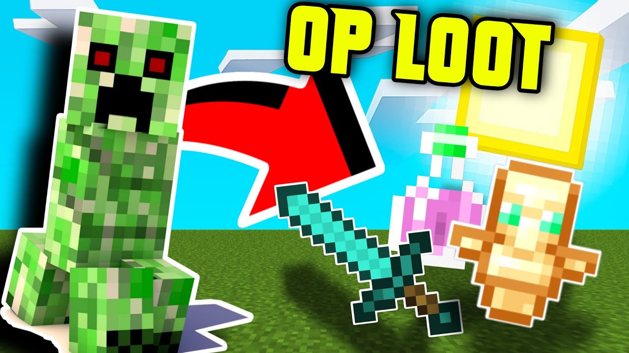 Minecraft but mobs gives you op loot | PANDA GAMING | - YouTube