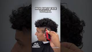 HIGH BURST FADE TUTORIAL 💈📚 BARBER STEP BY STEP‼️ High Burst Fade Tutorial Step By Step For Beginners Howtofade
