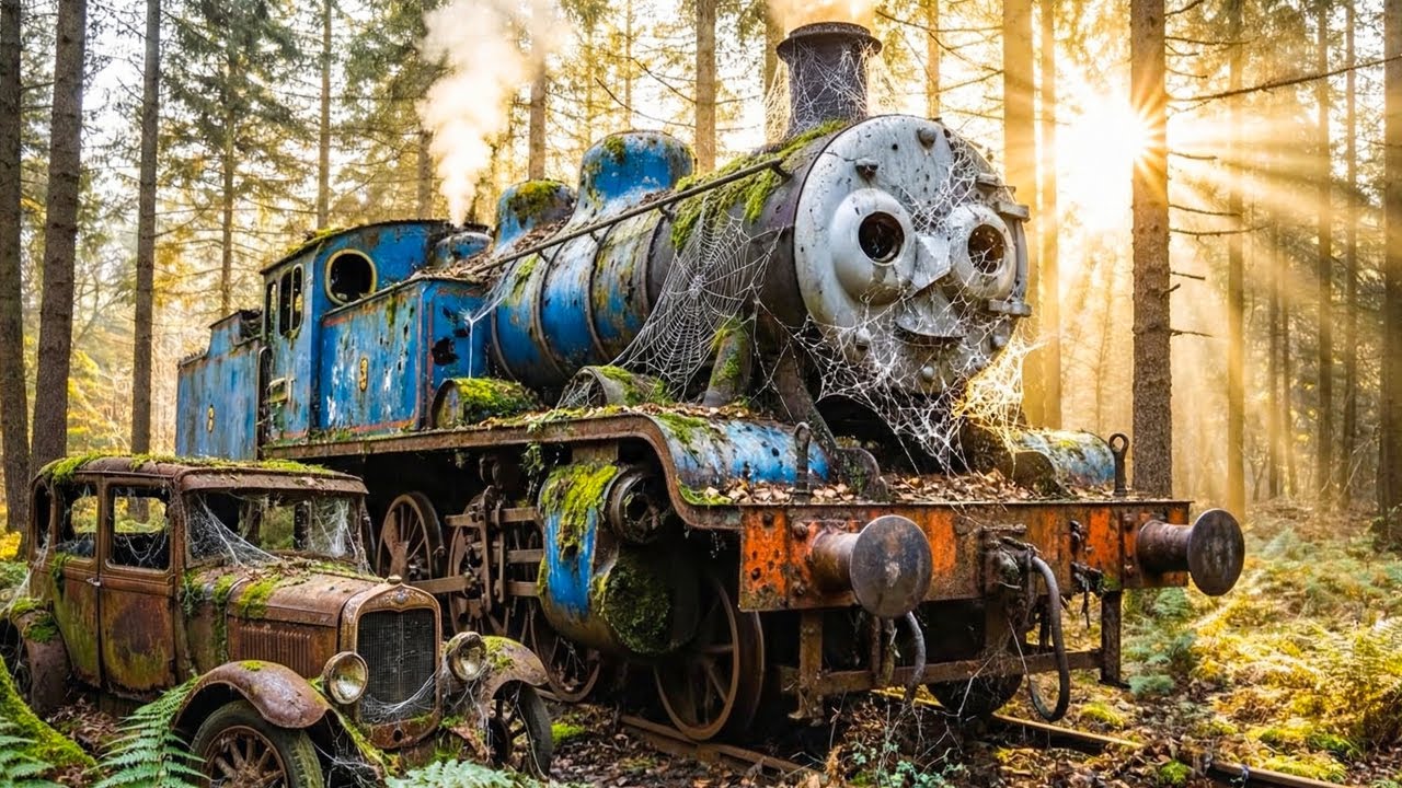 Restoring Process ASMR a Forgotten Thomas the Tank Engine Found Deep in the Woods.