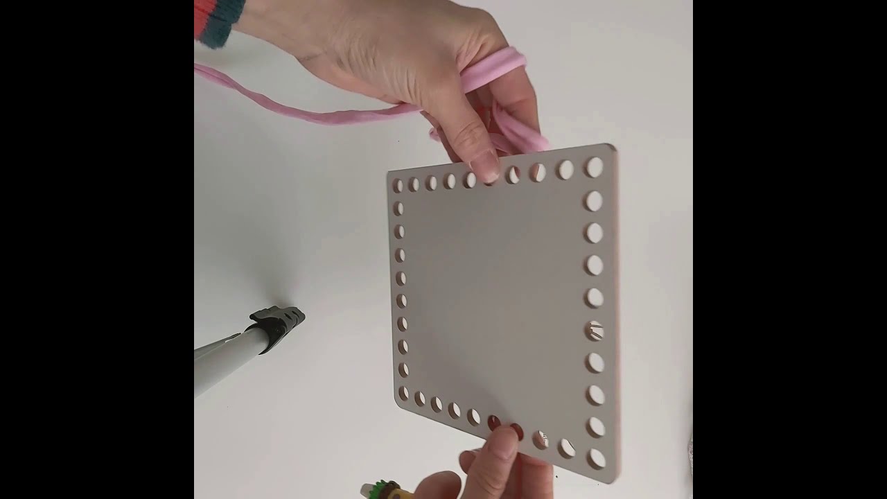 Ahsap taban ile kare sepet yapımı