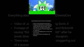 Sonic The Hedgehog 4 CinemaCon New Details Revealed