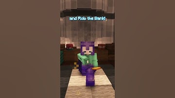 You can ROB THE BANK in MINECRAFT😨🤑 #shorts #minecraft #gta #minecraftshorts