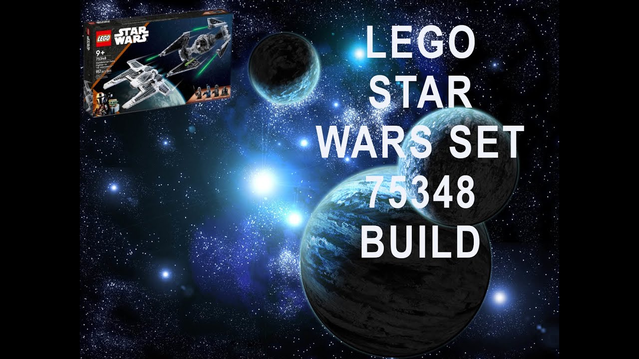 Lego Star Wars Set 75348 Mandalorian Fang Fighter vs TIE Interceptor BUILD