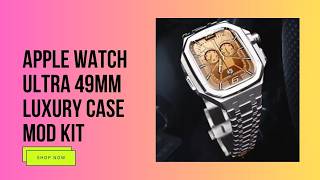 Apple Watch Ultra 49mm Luxury Case Mod Kit 🔥 Stainless Steel + Silicone Strap Upgrade (Ultra 2/3) screenshot 4