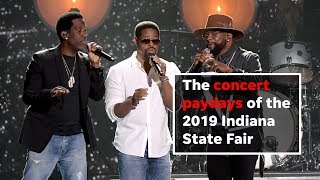 2019 Indiana State Fair concert paydays